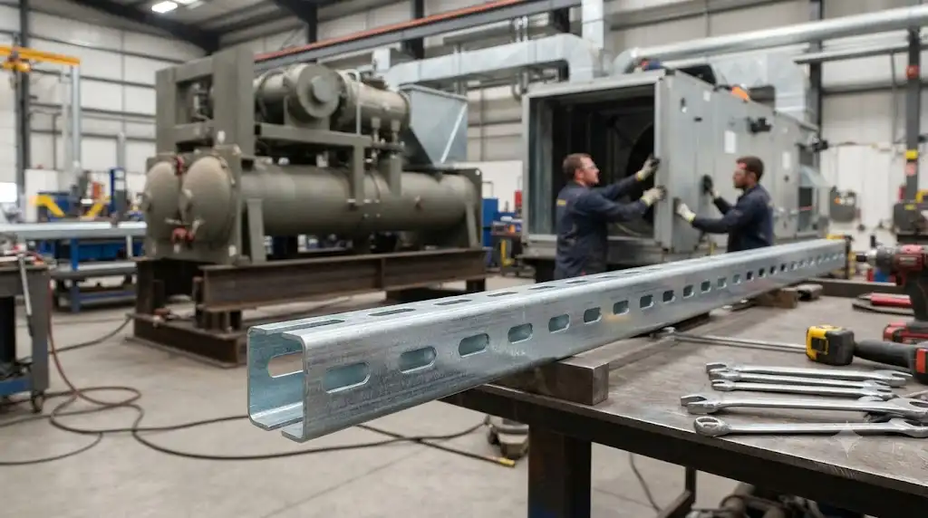 پروفیل ۴۱×۴۱ برای نصب چیلر صنعتی