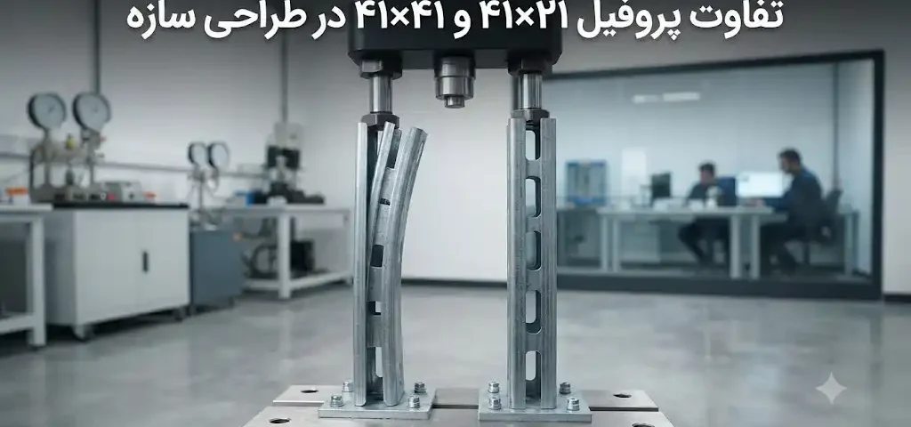 تفاوت پروفیل ۴۱×۲۱ و ۴۱×۴۱ در طراحی سازه