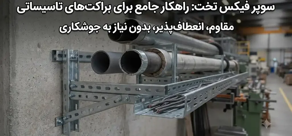 سوپرفیکس تخت مناسب ساخت براکت‌های نگهدارنده تأسیسات