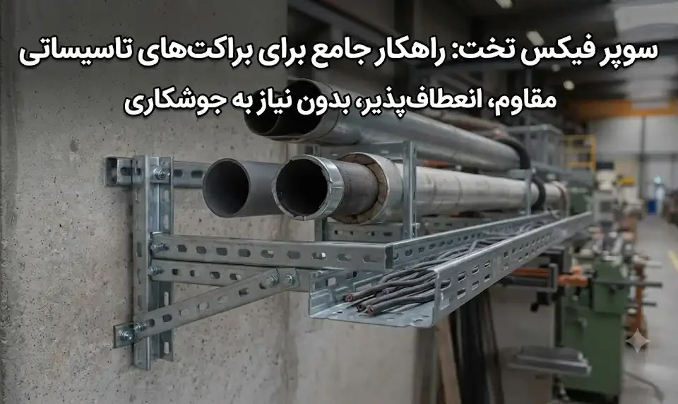سوپرفیکس تخت مناسب ساخت براکت‌های نگهدارنده تأسیسات