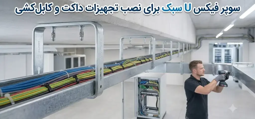سوپر فیکس U سبک برای نصب تجهیزات داکت و کابل‌کشی