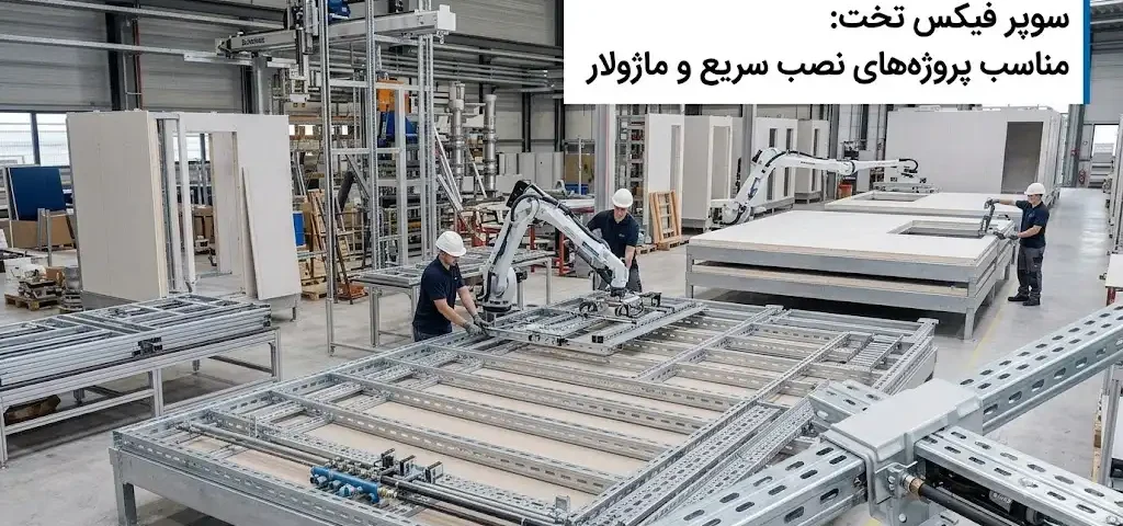 سوپر فیکس تخت مناسب پروژه‌های نصب سریع و ماژولار