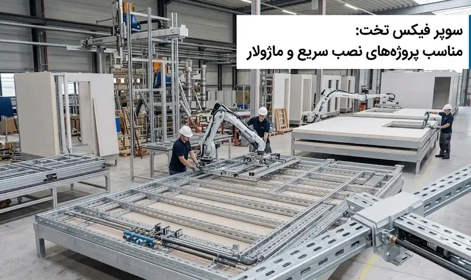 سوپر فیکس تخت مناسب پروژه‌های نصب سریع و ماژولار