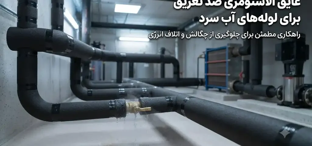 عایق الاستومری ضد تعریق برای لولههای آب سرد؛ جلوگیری از چگالش و اتلاف انرژی