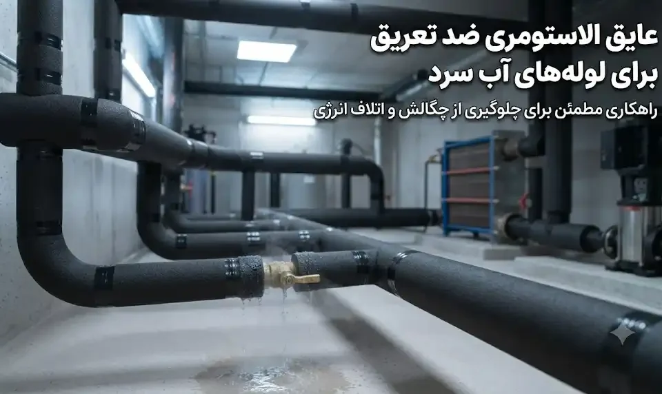 عایق الاستومری ضد تعریق برای لولههای آب سرد؛ جلوگیری از چگالش و اتلاف انرژی