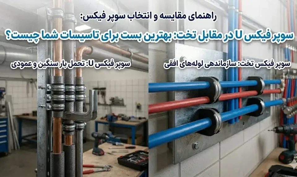 تفاوت سوپر فیکس U با سوپر فیکس تخت + کاربرد هرکدام در تاسیسات