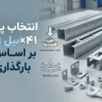 انتخاب پروفیل ۴۱×۴۱ بر اساس نوع بارگذاری سازه