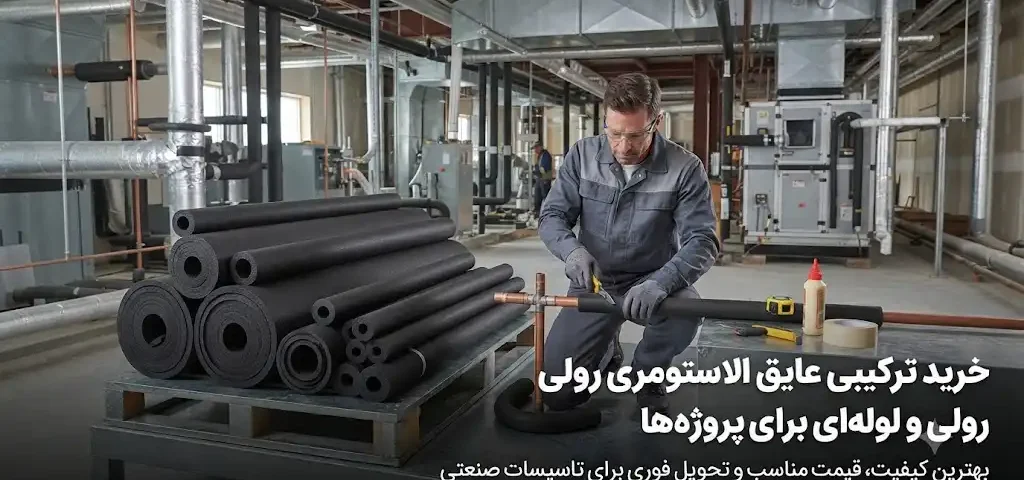 خرید ترکیبی عایق الاستومری رولی و لولهای برای پروژهها