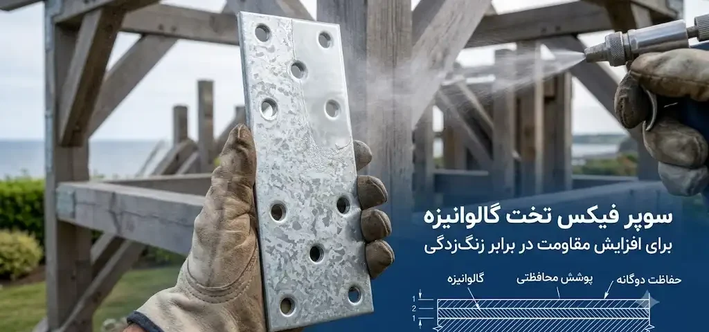 سوپر فیکس تخت گالوانیزه برای افزایش مقاومت در برابر زنگ‌زدگی در سازه‌های صنعتی