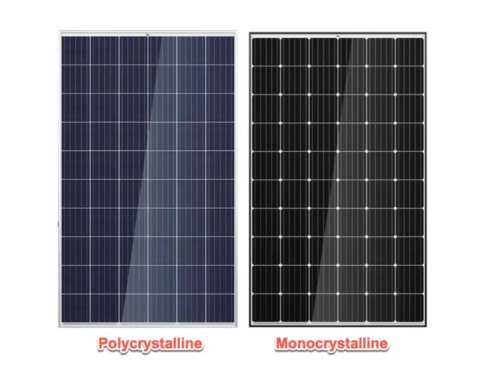 بررسی تفاوت پنل‌های خورشیدی مونوکریستال و پلی‌کریستال در خرید