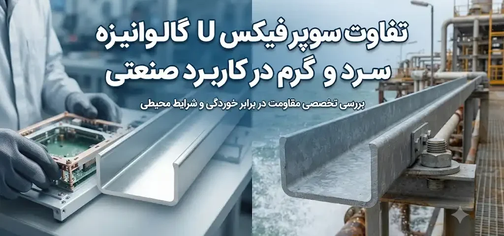 تفاوت سوپر فیکس U گالوانیزه سرد و گرم در کاربرد صنعتی