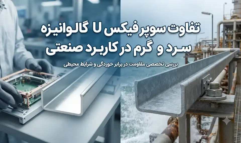 تفاوت سوپر فیکس U گالوانیزه سرد و گرم در کاربرد صنعتی