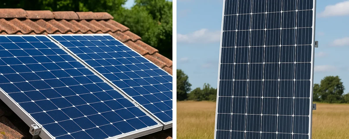 مقایسه صفحات نصب افقی و عمودی پنل خورشیدی برای راندمان بیشتر