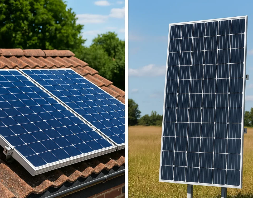 مقایسه صفحات نصب افقی و عمودی پنل خورشیدی برای راندمان بیشتر